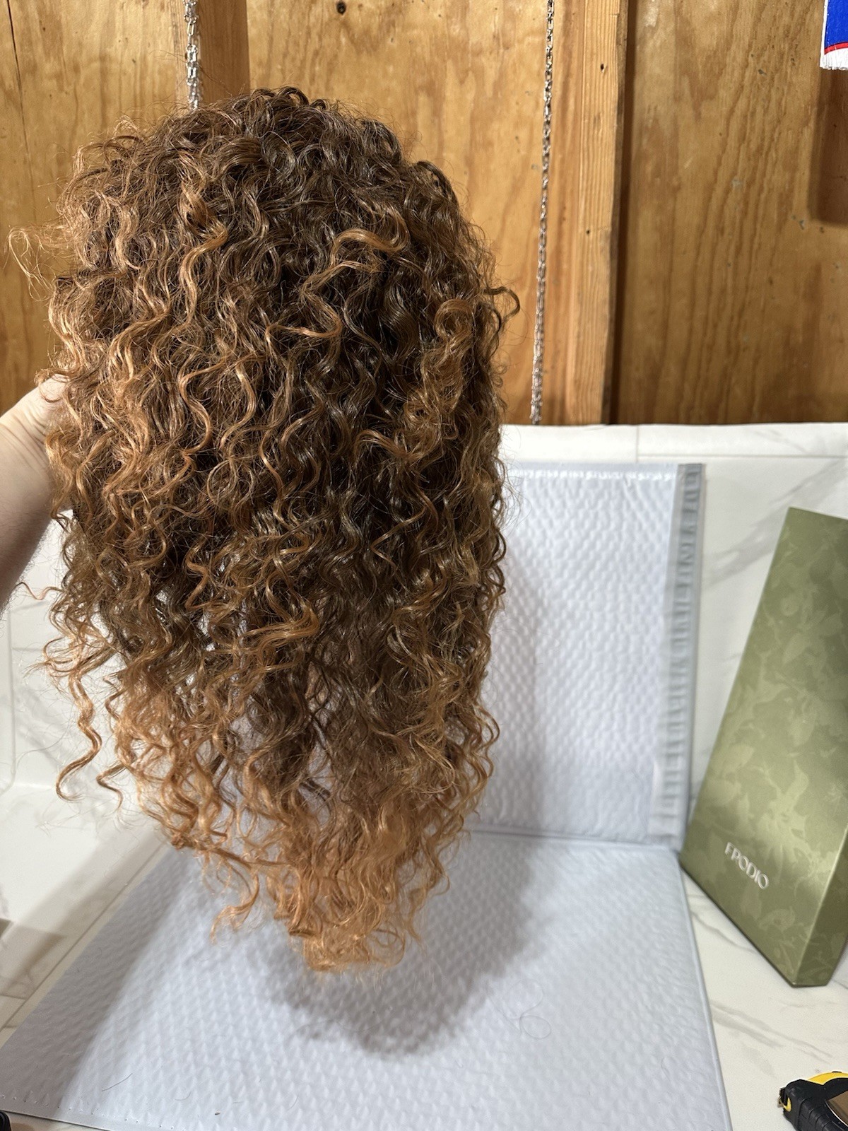 Frodio Natural Curly Human Hair Blend Ready To Wear Half Wig