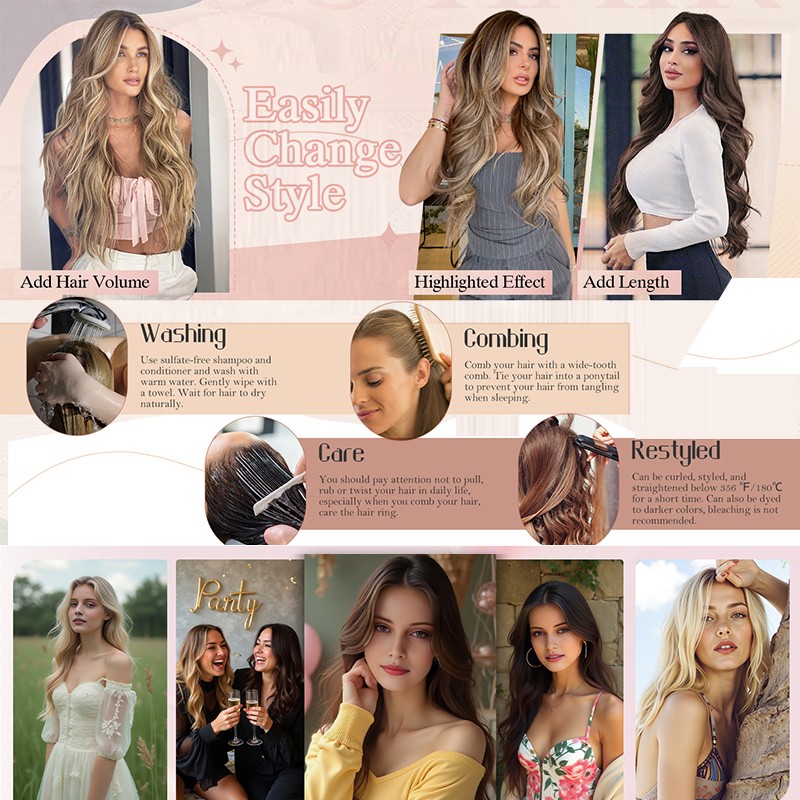 CLEARANCE Nano Ring 100% Human Remy Hair Extensions Micro Loop Beads Balayage US