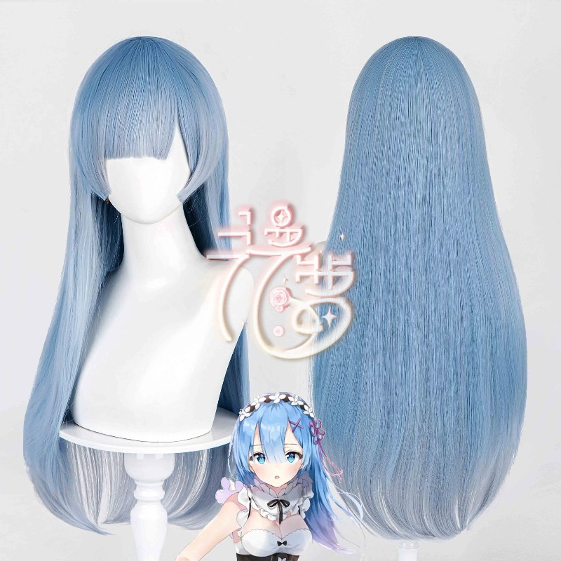 Re:ZERO-Starting Life in Another World Rem Ram Long Wigs Cosplay Halloween Pink