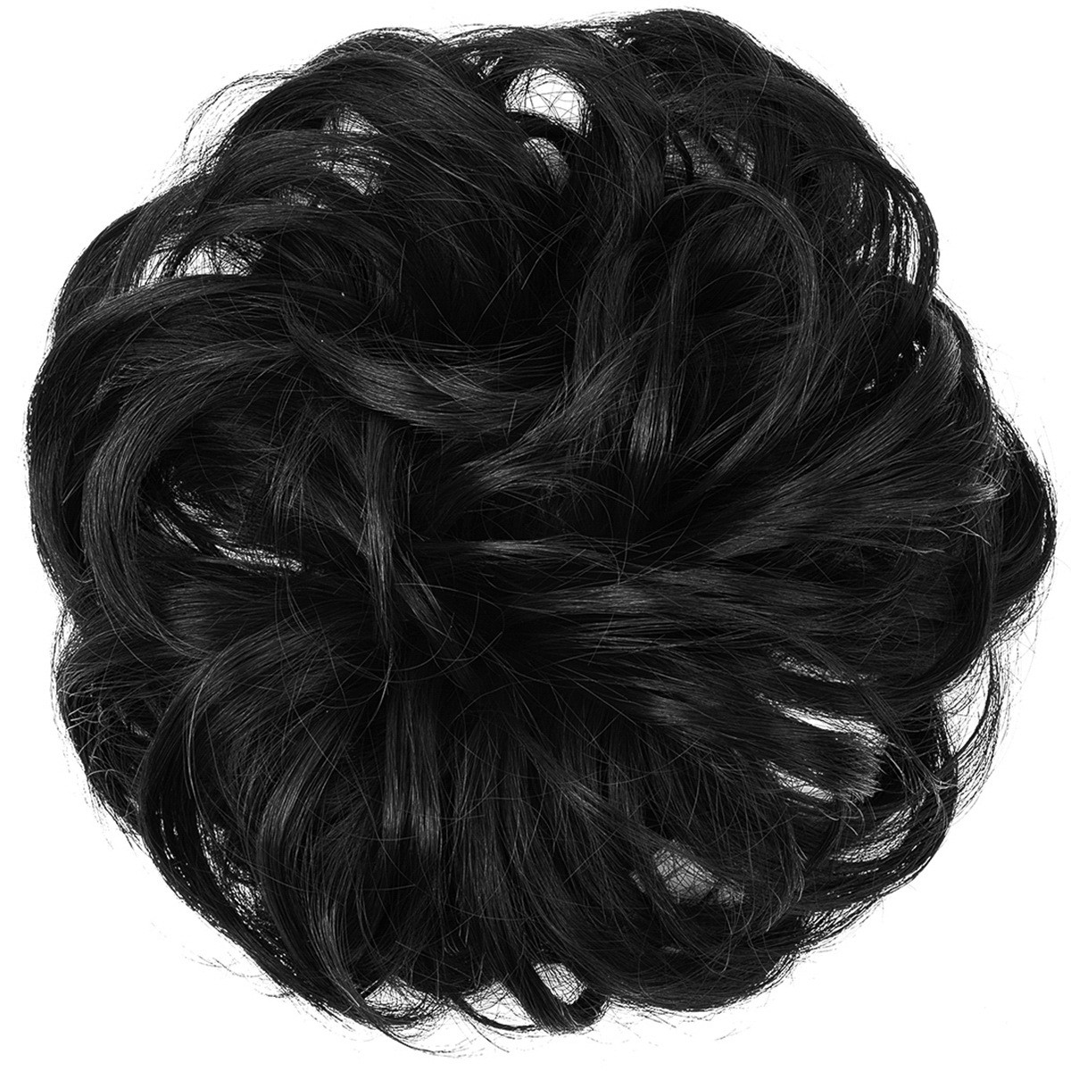 3Pack Temperature Silk Wig Hair Circle Round Head Elastic Fluffy Naturally Curly