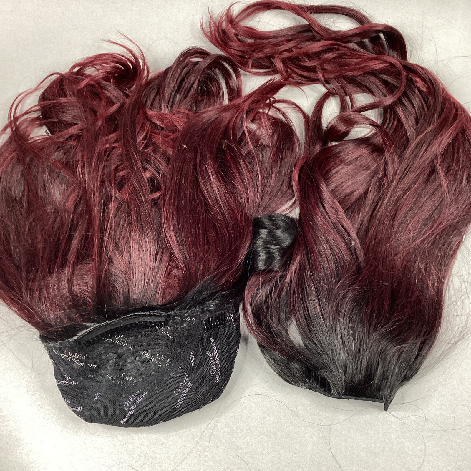 Converti-Cap + Wrap Pony Kiss & Tell #DR Mulled Wine Black Premium Synthetic Wig