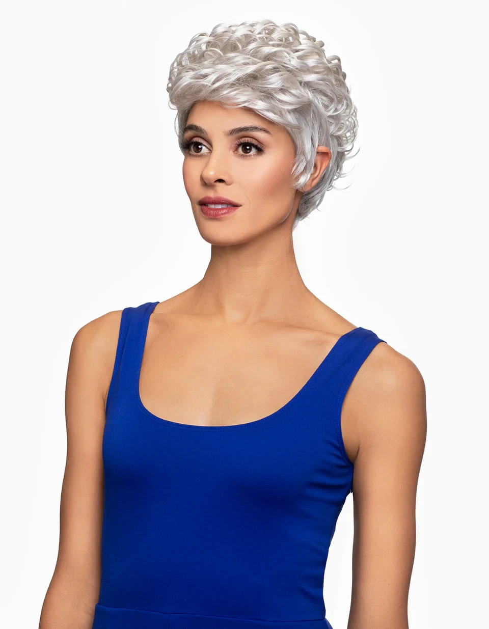 Foxy Silver AMY Wig, Stylish and Natural-Looking Synthetic Wig