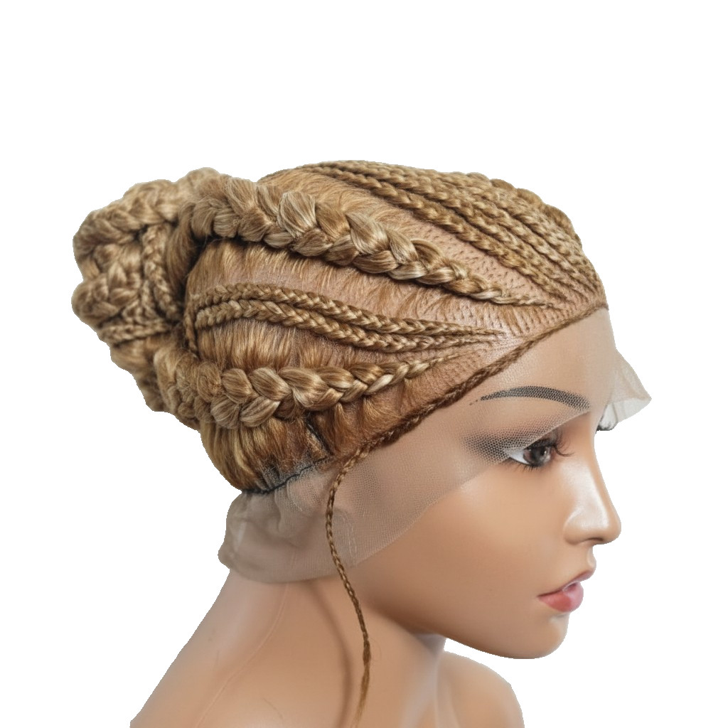 Braided Wig. Large Cornrow Braids. Full Lace with baby hair