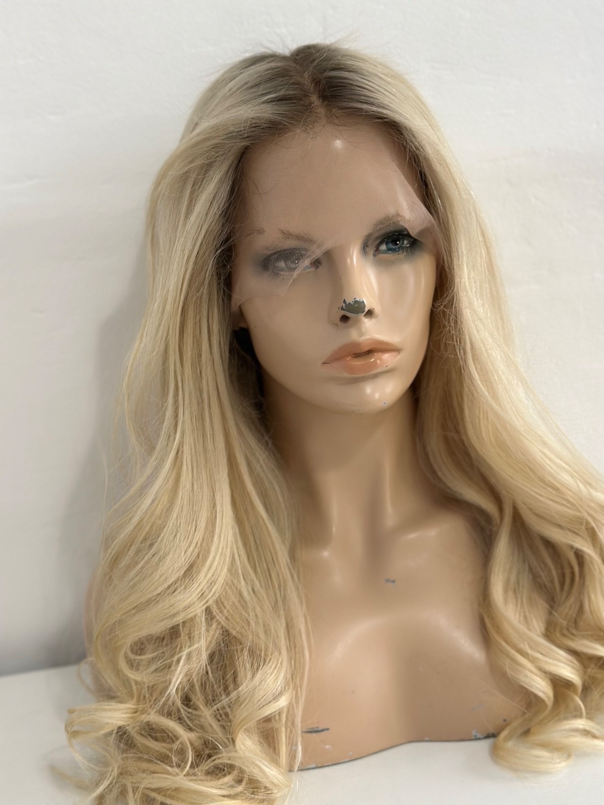 Blonde Lace wig , 100% human hair lBrand New ROOTED 20” custom order