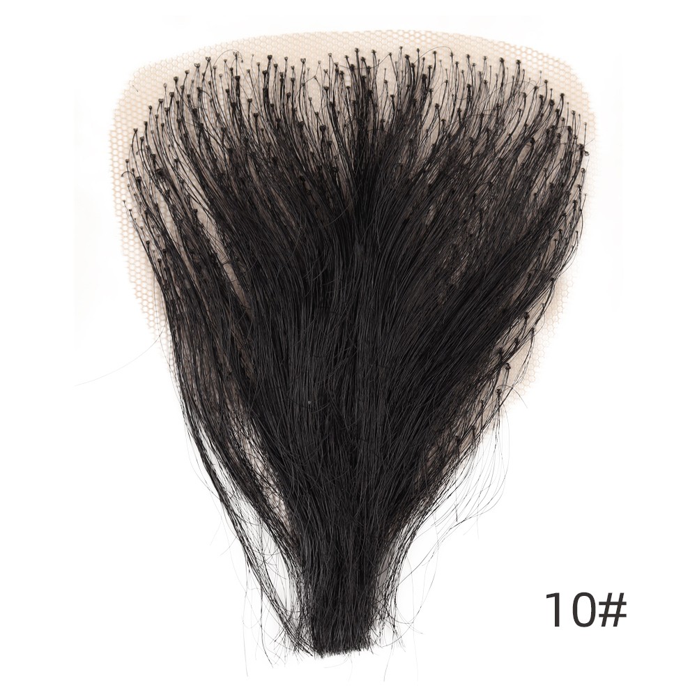 Fake Pubic Hair One Piece Silicone Doll Wig High Temperature Wire Beard