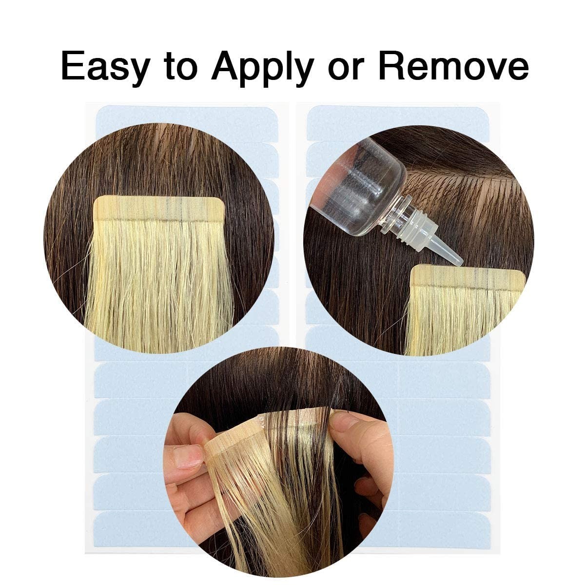 Durable and Waterproof 120-Piece Hair Extension Double-Sided Tape – 4×0.8 cm