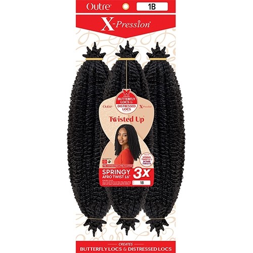 X-PRESSION – Springy Afro Twist 16″ 3X