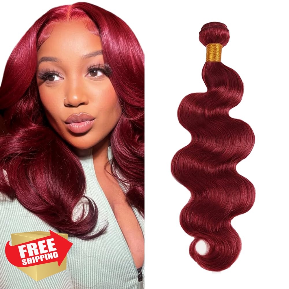 CnumGunm 99J Burgundy Body Wave 12 Inch Bundles