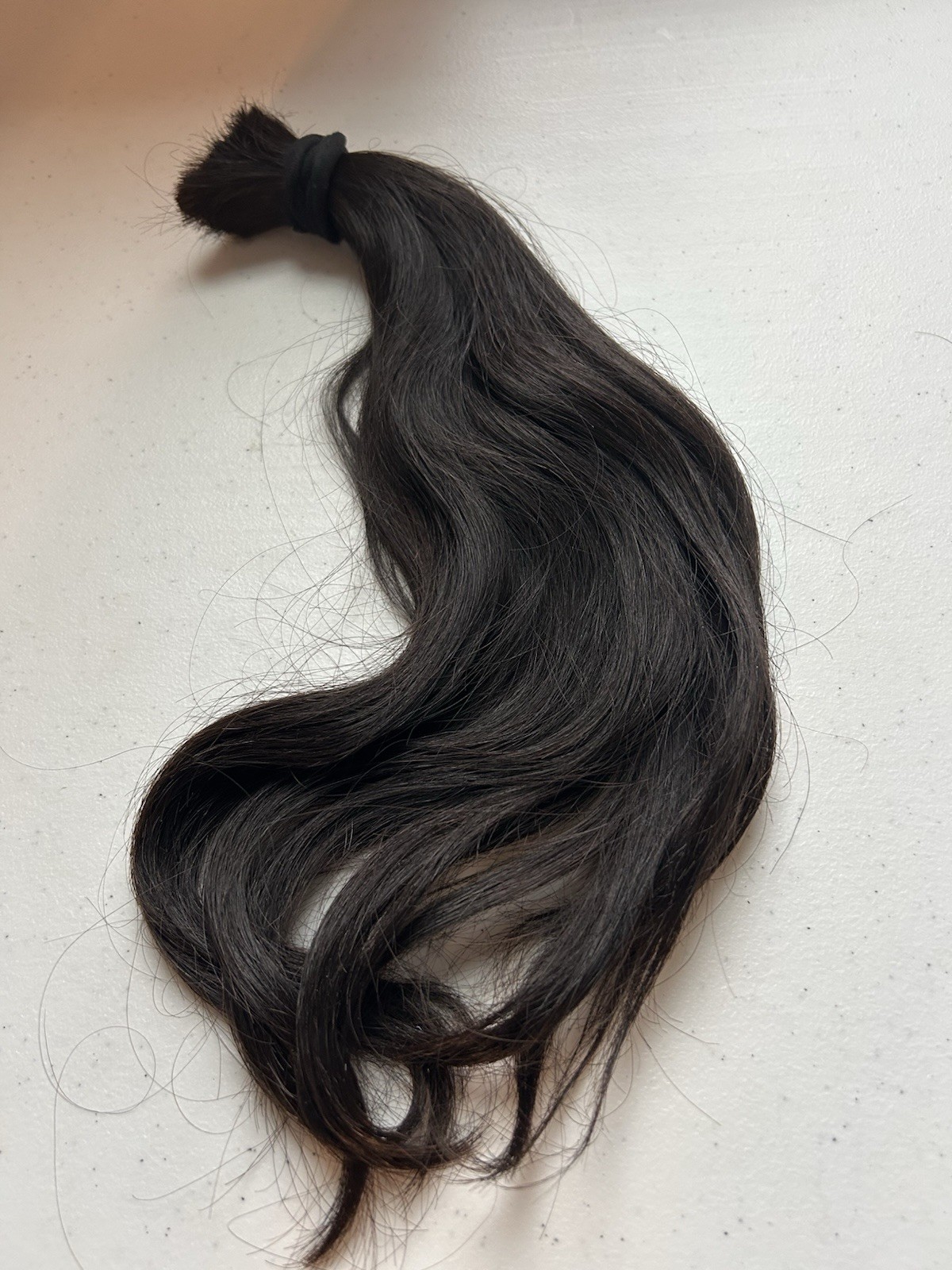 Real Natural Straight Asian Human Hair Black/Dark Brown Virgin 15 Inch 4 Oz