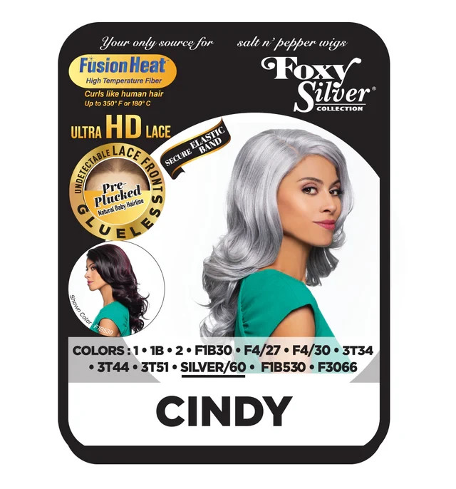 Foxy Silver CINDY ULTRA HD LACE Wig, Stylish and Natural-Looking Synthetic Wig