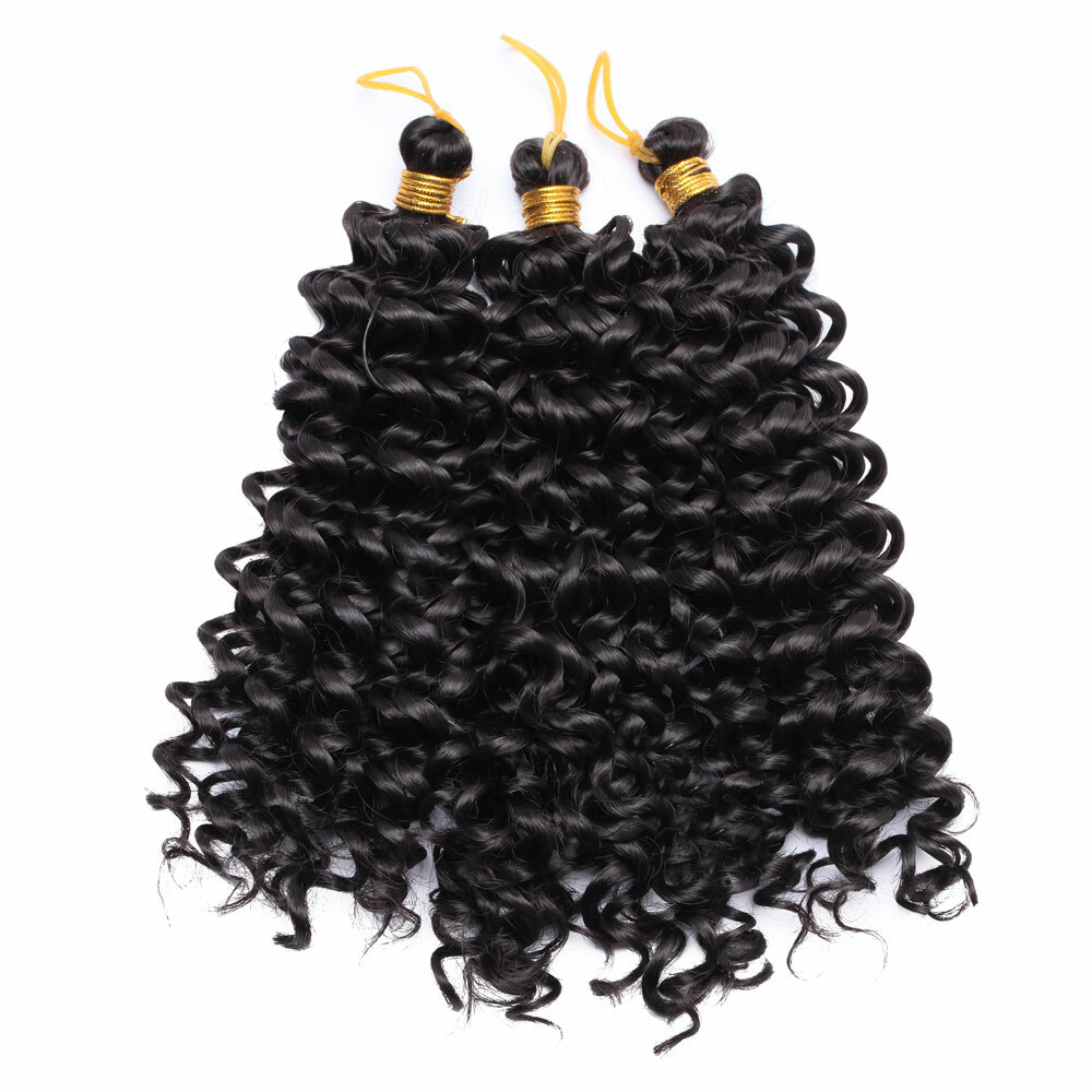 Water Wave Braids Crochet Braiding Hair Extensions Deep Ocean Weave Braid Ombre