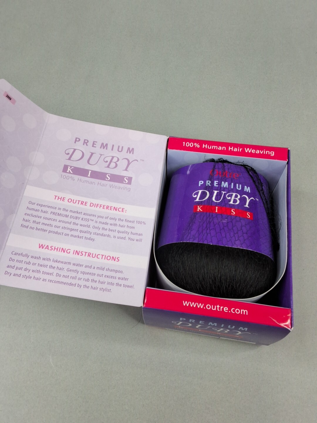 4″ Duby Kiss #1 Jet Black Outre Premium 100% Human Hair Weaving Wvg Short Look
