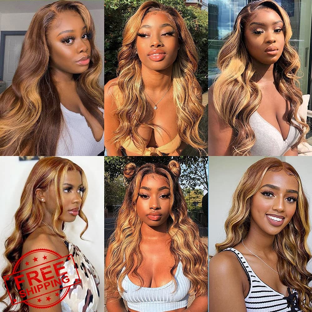 Poutpoutm P4/27 Highlight 22in 120g 7pc Wig