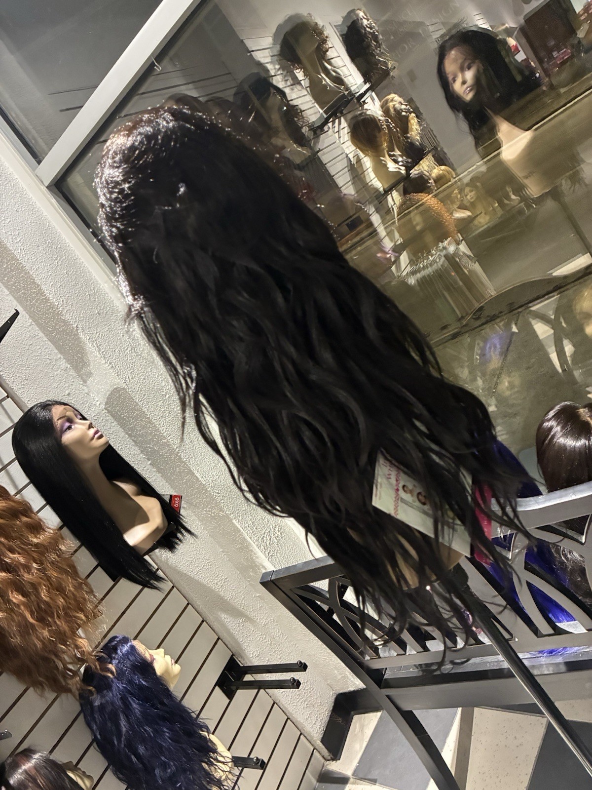 Baby hair Freepart Human Hair Blend Lacefront Wig