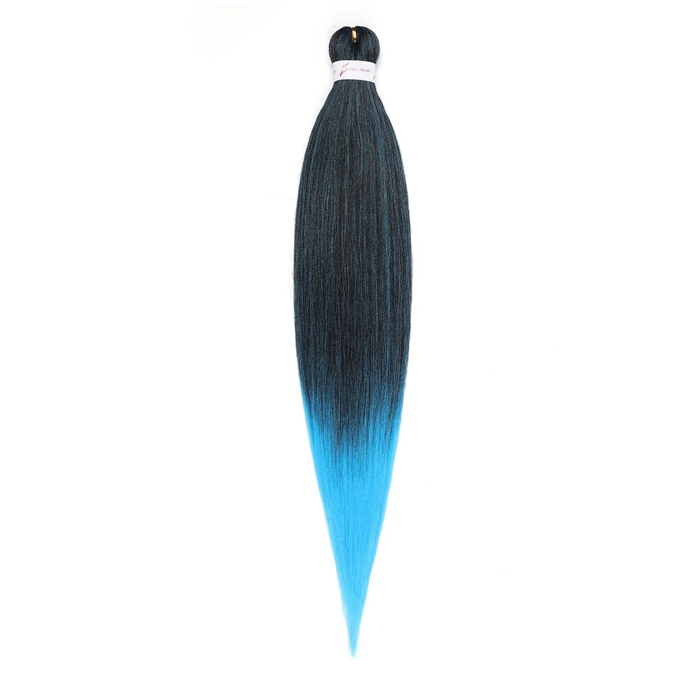 Hot Water Setting Pre-stretched Braids Hair Itch Free Ombre Synthetic Extensions