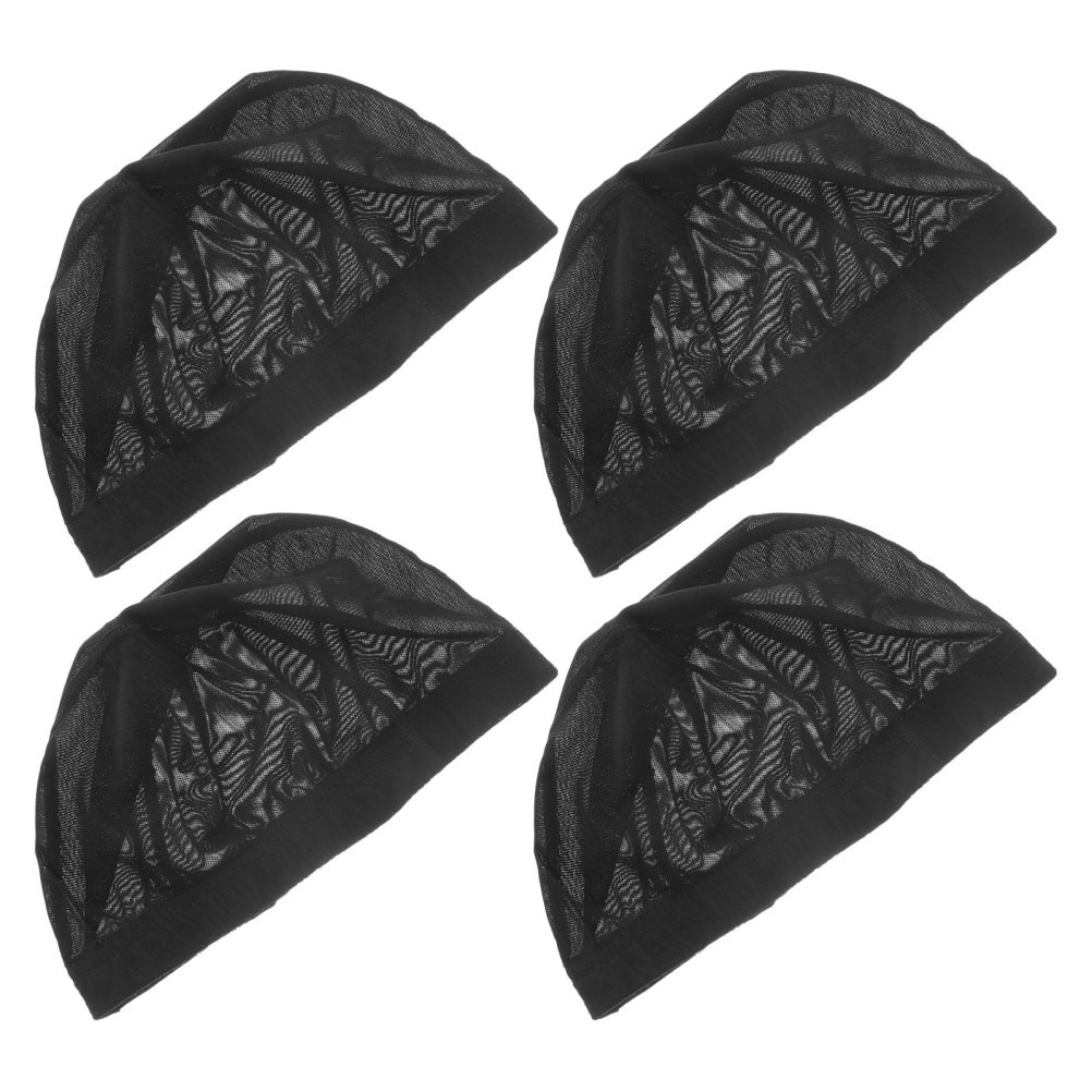 4PCS Stretch Wig Caps: Breathable Mesh Dome Cap for Quick Weave – Washable Mesh