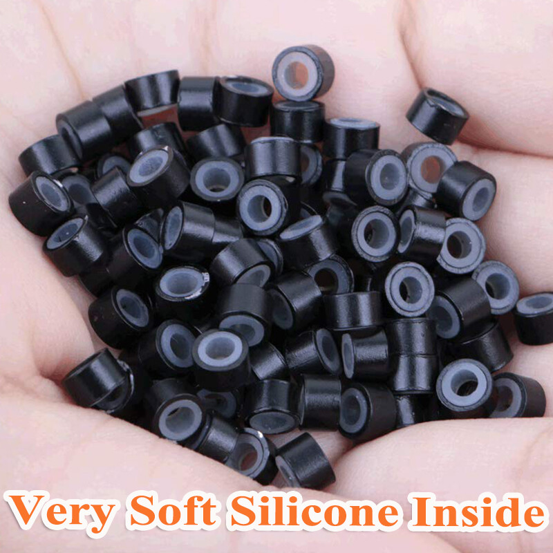Micro Rings Beads Silicone Lined Loop Bonds For 1g/ 0.5g I Tip Hair Extensions