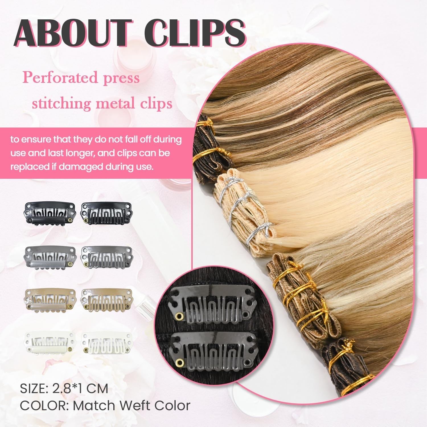 Aison Dark Brown Clip in Hair Extensions Real Human Hair 70G Remy Human Hair …