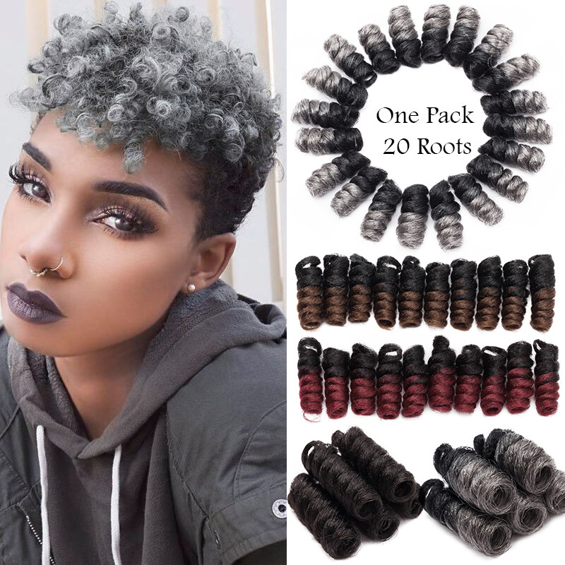 Kinky Bounce Crochet Jumpy Wand Curly Wand Braids Hair Jamaican Bounce Twist 2″