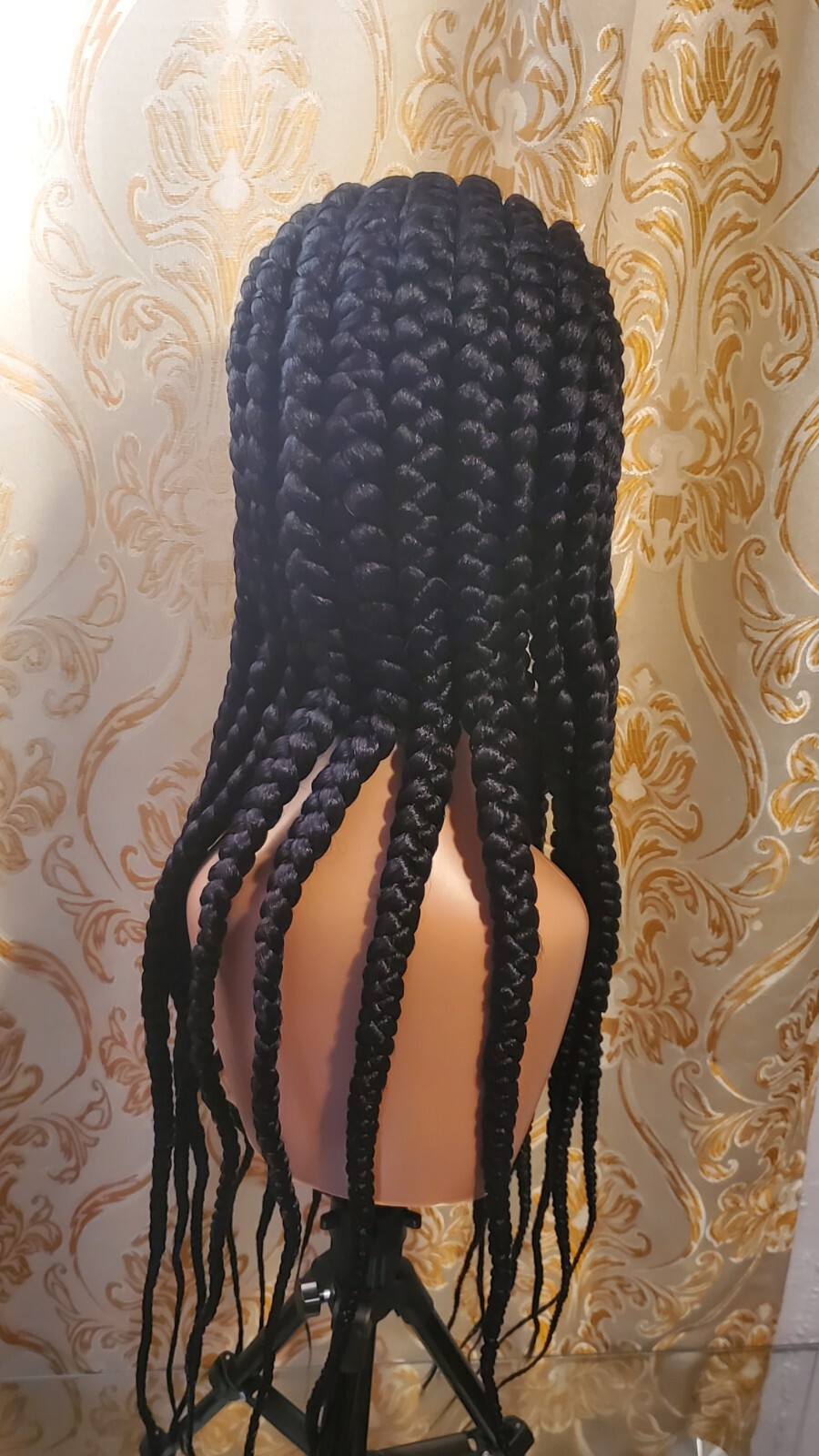Braided Cornrow Wig. made On A Full Frontal Wig With Baby Hair