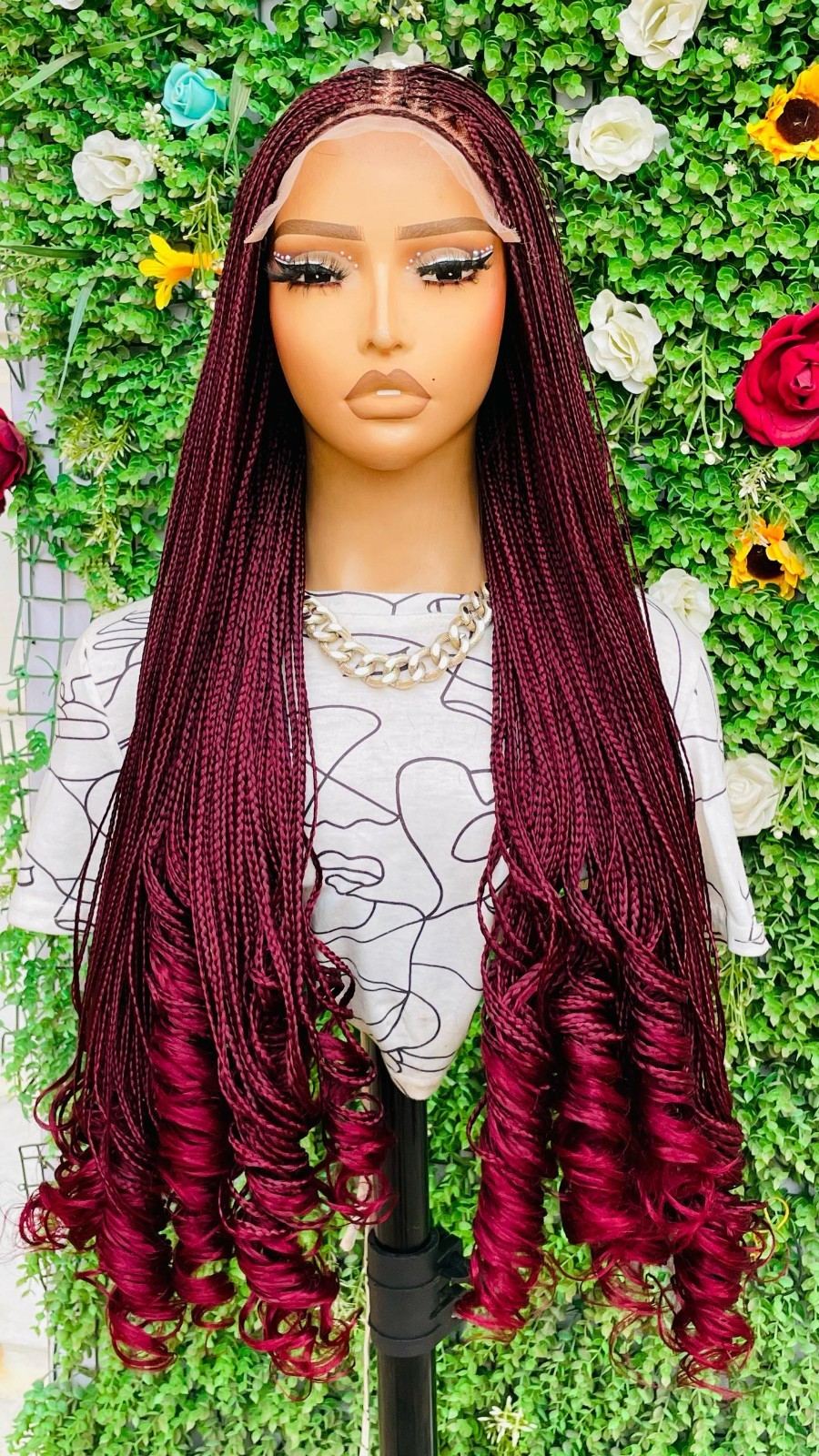 MICRO KNOTLESS FRENCH CURLS ON 7X7 LACE CLOSURE 30″