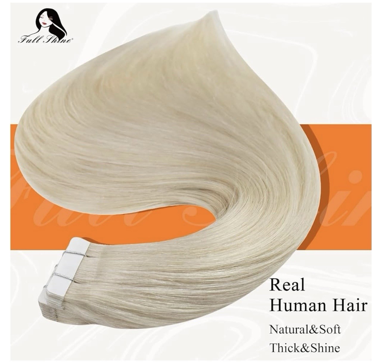 Full Shine Hair extensions Real Human Hair Tape In Extensions Color 18/630 &60