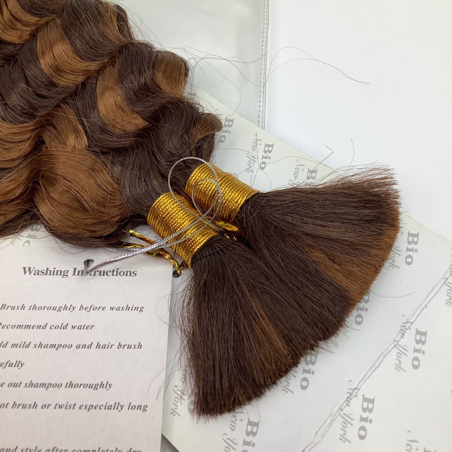 New York Bio Deep Bulk Human Hair Extensions 14″ F4/30 Deep Wave