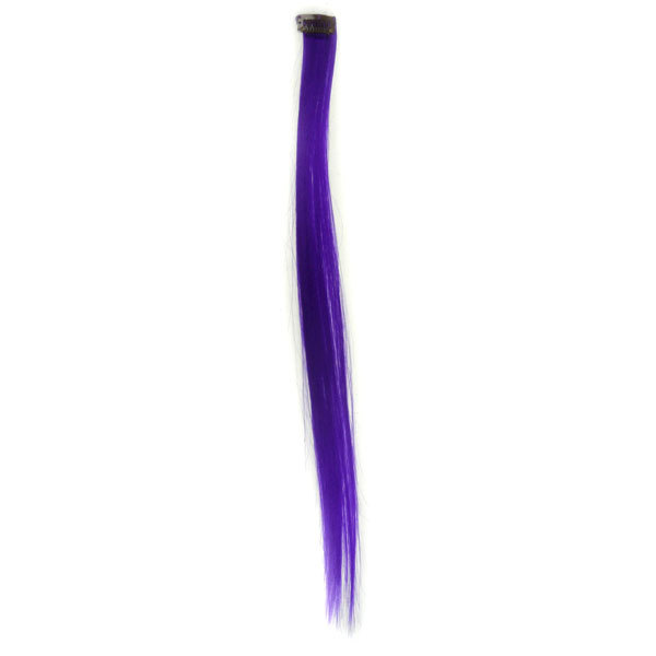 3 Assorted 20″ Long Color Synthetic Hair Extension Clip Party Cosplay