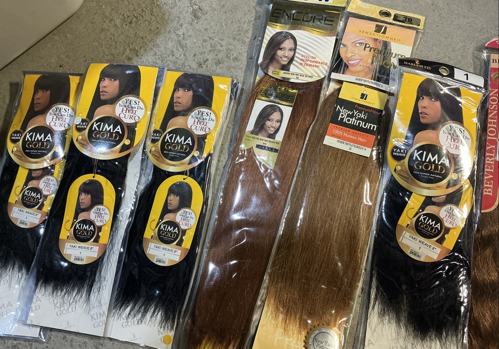 Lot Of Hair Extensions & Hair Products 10 Items