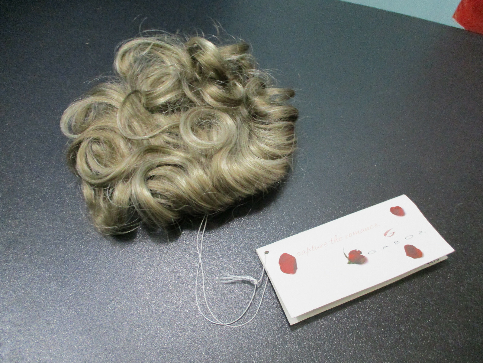 7″ light and medium brown mix SNAP comb VINTAGE topper WIGLET by GABOR – WENDY