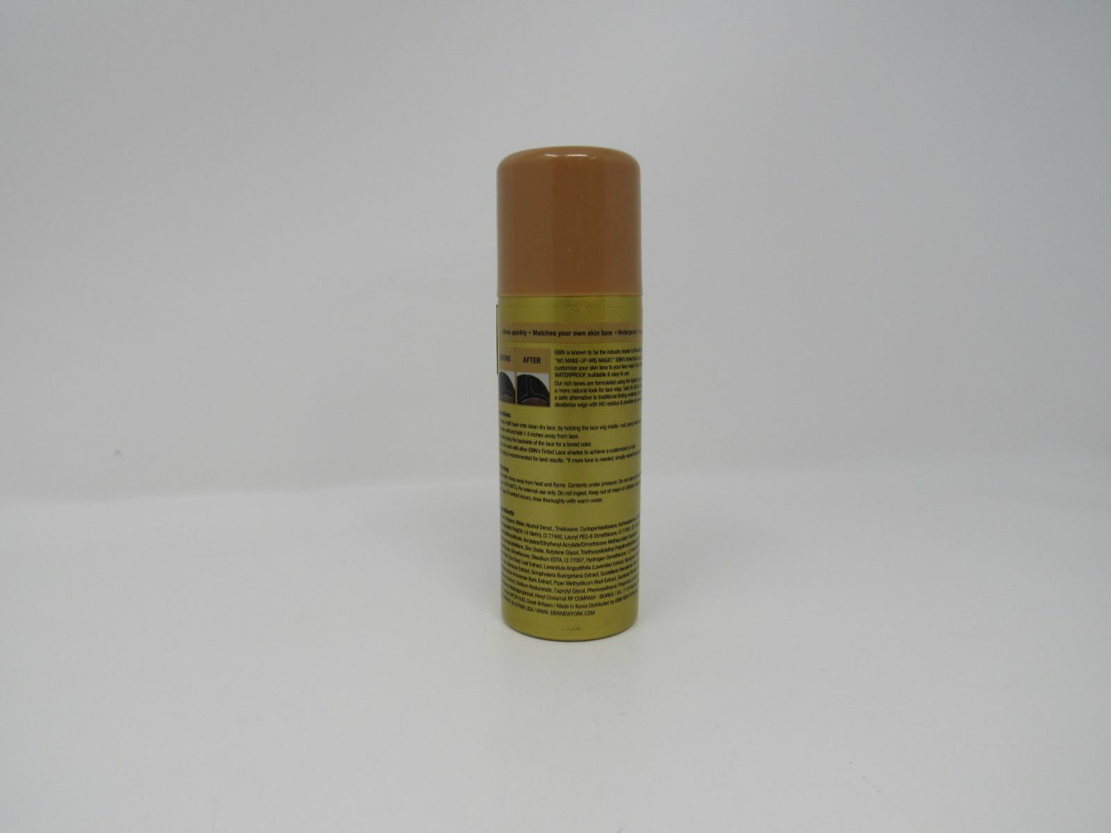 EBIN New York Tinted Lace Aerosol Spray 2.7 fl oz Light Warm Brown Long Wear