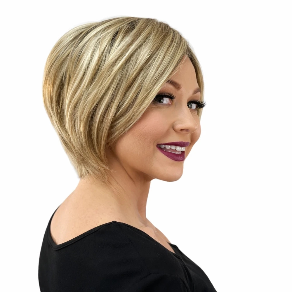 Noriko Emery Lace Front Mono Part Wig in Creamy Toffee-LR