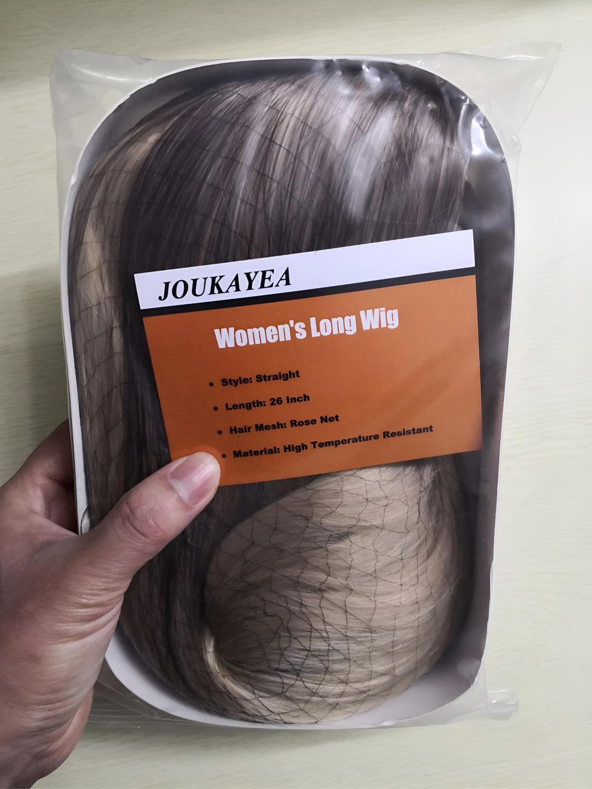 Long Ombre Brown Blonde Wig for White Black Women, Synthetic Straight Highlig…