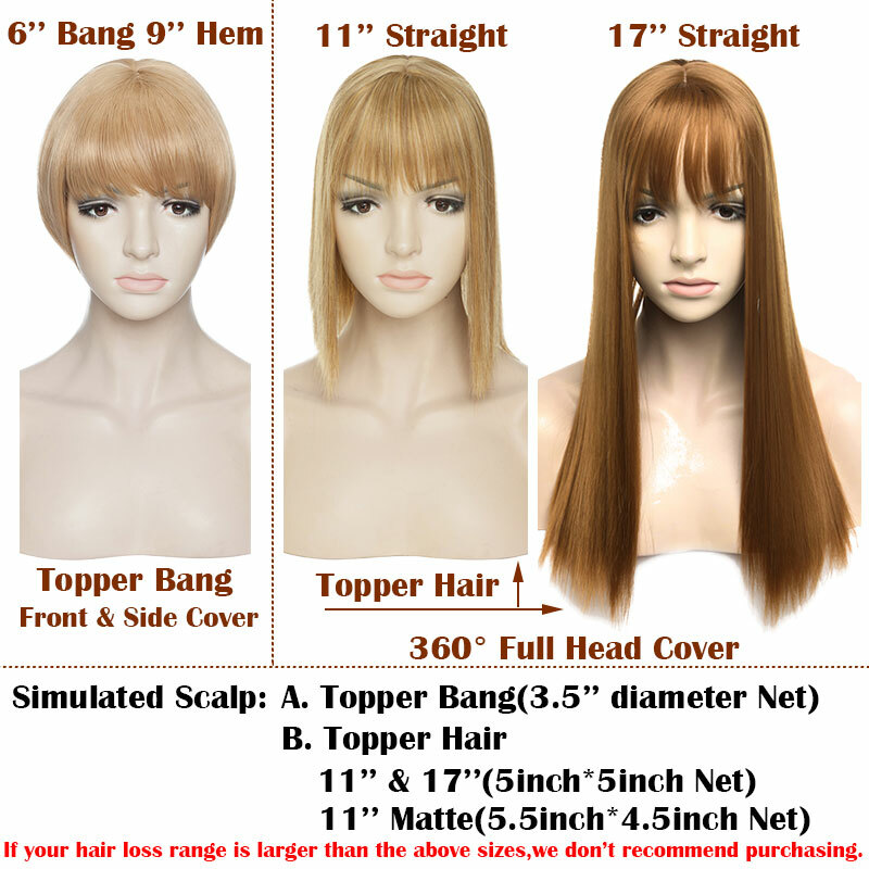 Thick Corn Wavy Topper Hair Clip In Mimic-Human Hair Extension Full Head Brown