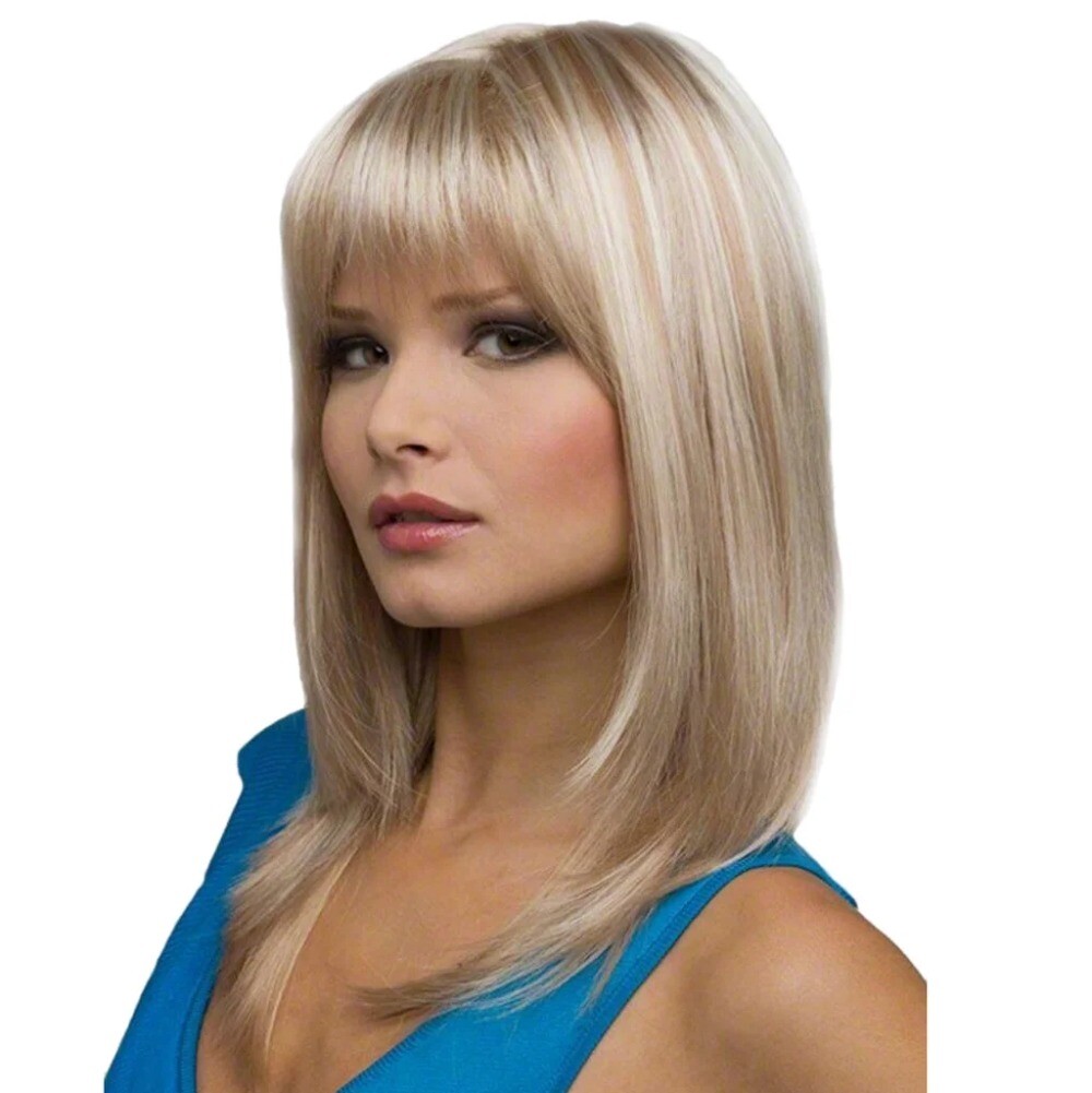 Women Long Curly Brown Natural Wig Glueless Wig Heat Synthesis Adult Female Wig