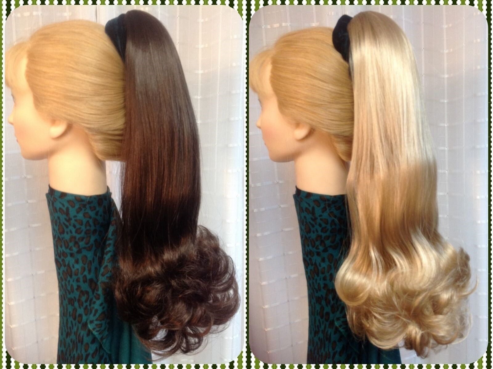RILEY MONA LISA hair piece LONG PONYTAIL flip end CLIP-ON Blonde Brown Black Red