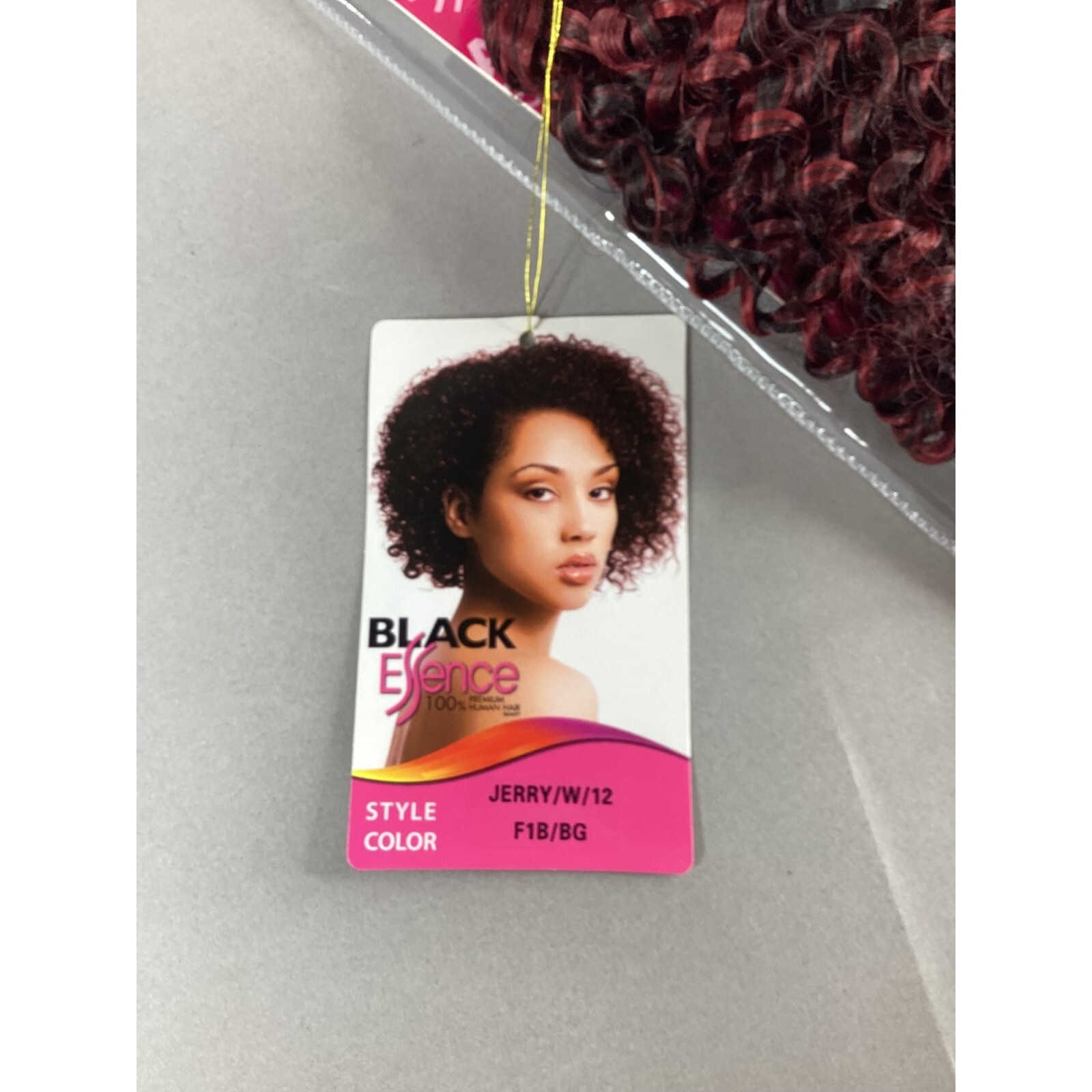 12″ Short Jerry Curl Color #F1BBG Off Black Highlights Blended Hair Extensions