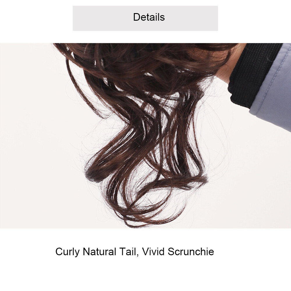 Messy Hair Scrunchies Tousled Updo Hairpiece Bun Ponytai Chignon for Women Girls