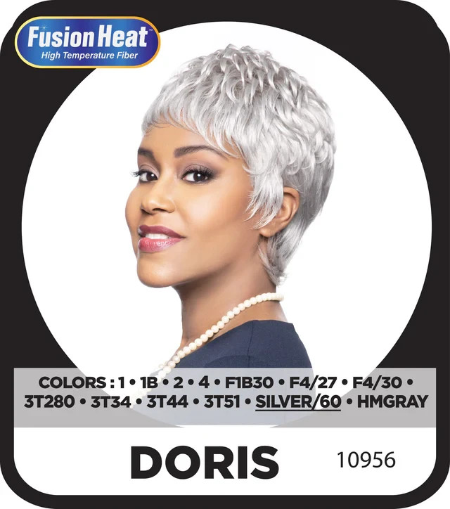 Foxy Silver DORIS Wig, Stylish and Natural-Looking Synthetic Wig