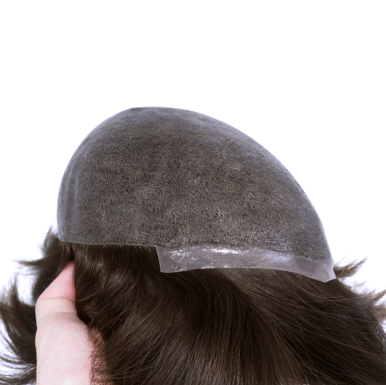 European Virgin Hair System Toupee Injection Skin Hairpieces Real Mens Wig #2