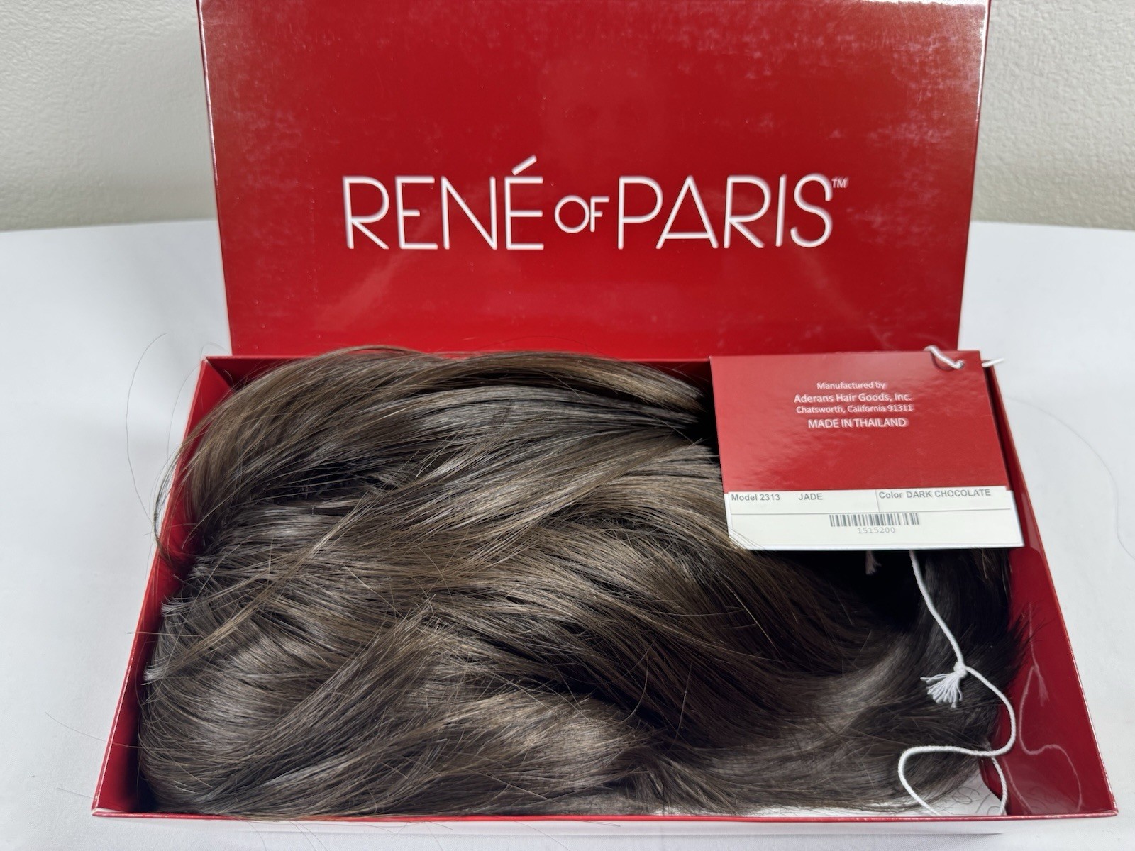 Jade Wig by Rene of Paris /Dark Chocolate (NEW with Box) Model 2313 Average Size