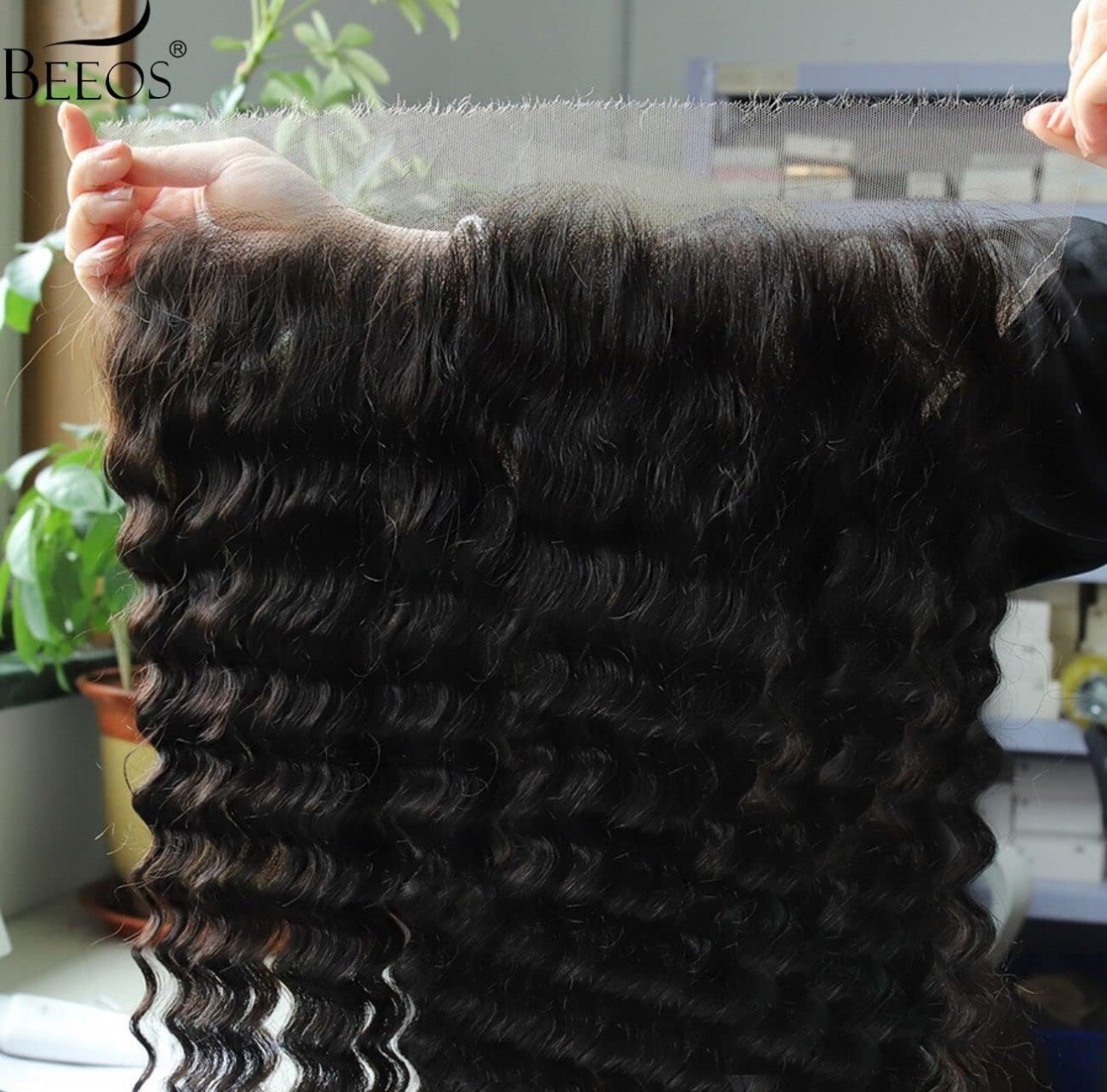 BEEOS 13×6 SKINLIKE Real HD Lace Frontal Only Deep Wave 0.10mm Ultra-thin
