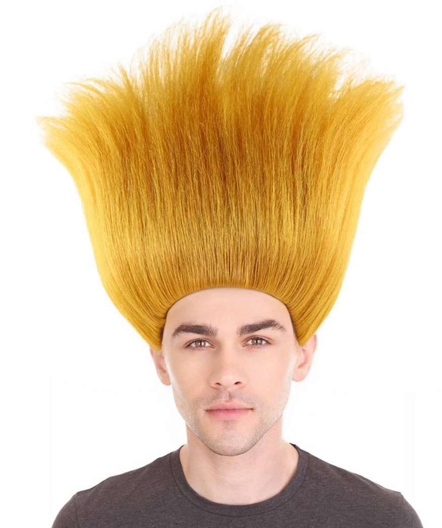 Troll Wig, Movie Cartoon Wig, Premium Breathable Capless Cap, HM-259