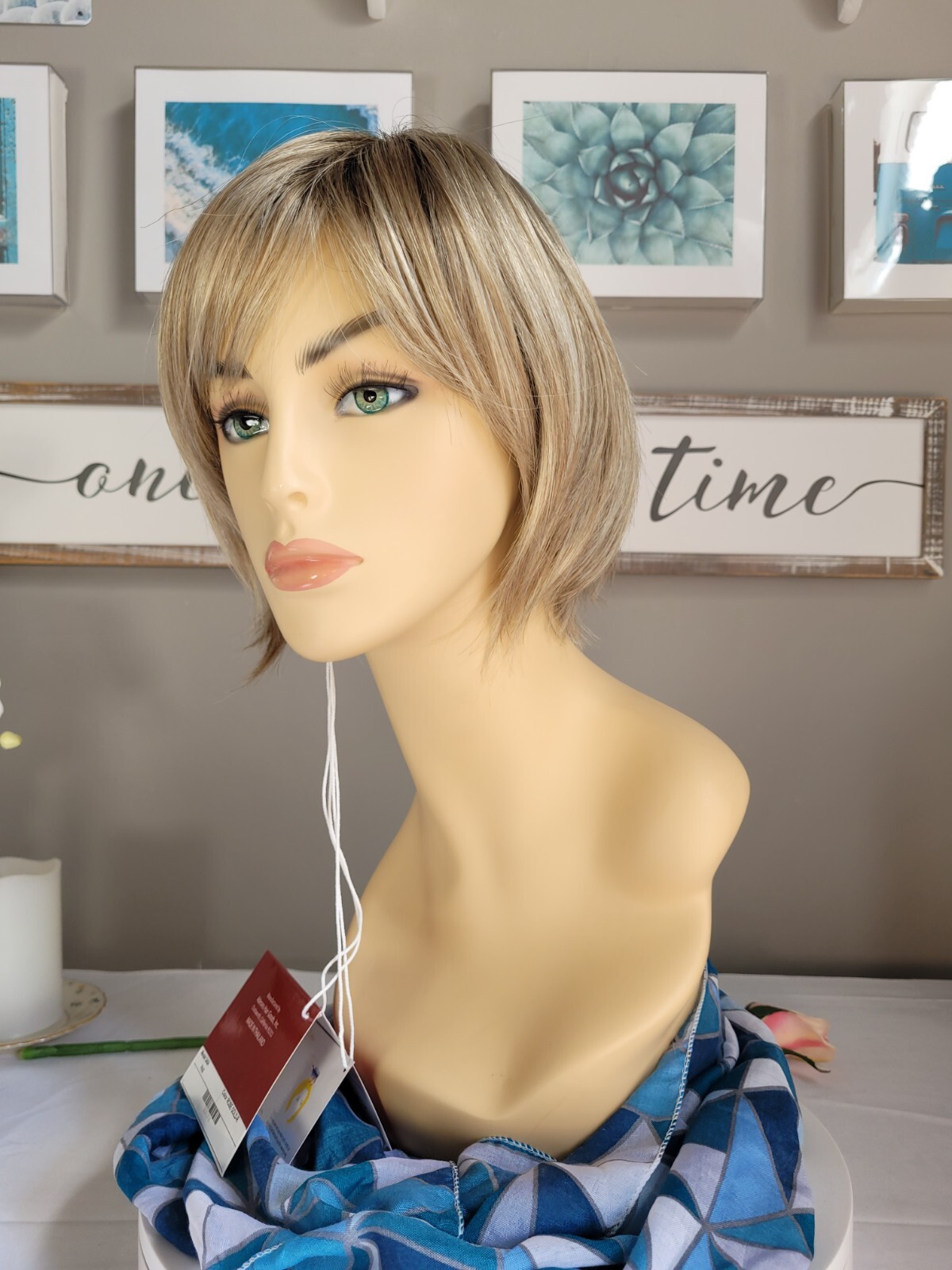 PAX Rene of Paris Short Bob Wig ROSE GOLD-R Medium Gold Blonde Flirty & Sassy 😉