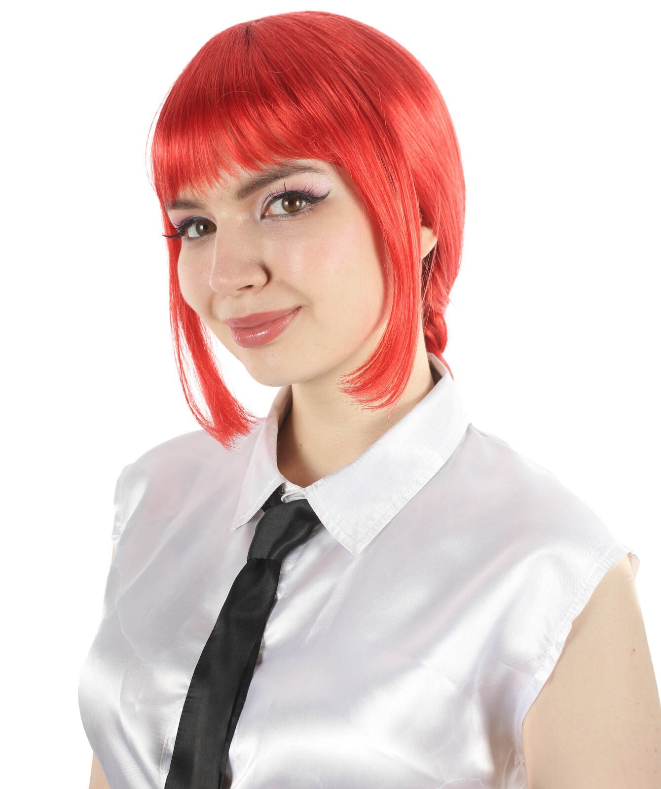 Adult Women’s Supernatural Anime Light Red Braided Wig HW-7090