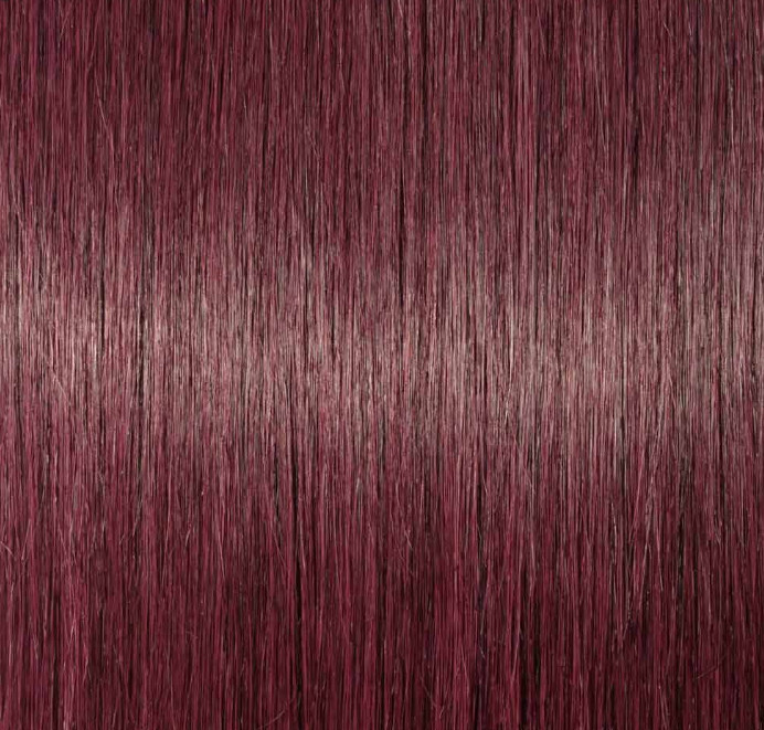22″ Indian Remy Micro Beads Human Hair Extensions 100g Burgundy Double Drawn