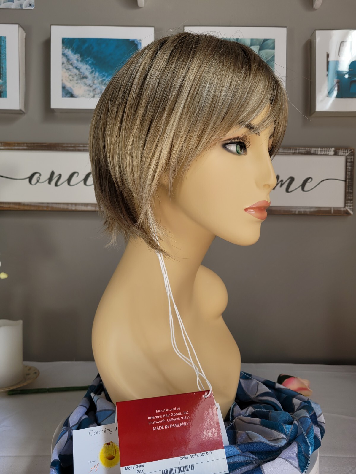PAX Rene of Paris Short Bob Wig ROSE GOLD-R Medium Gold Blonde Flirty & Sassy 😉