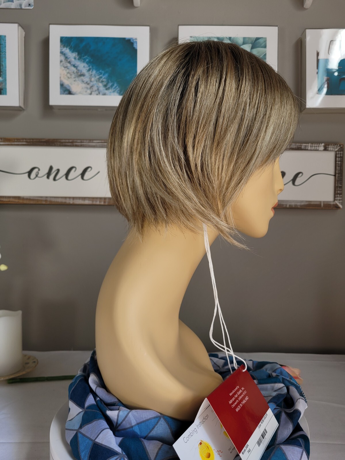 PAX Rene of Paris Short Bob Wig ROSE GOLD-R Medium Gold Blonde Flirty & Sassy 😉