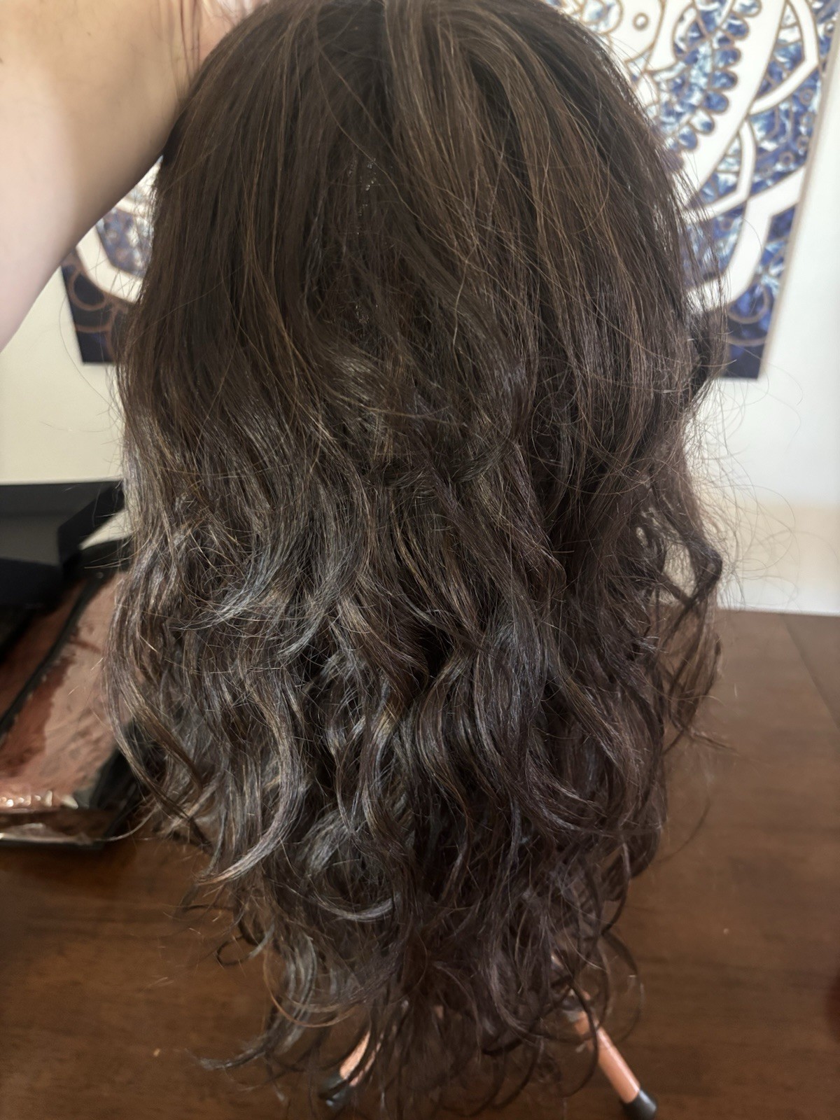 Luxury Lace, Front Tea, Part Heat, Safe, Synthetic Wig, Brunette Layers