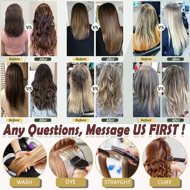 20-80PCS 50-200G Tape In Remy Human Hair Extensions Skin Weft Invisible Thick US